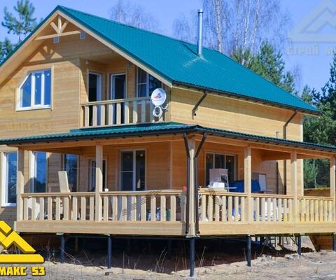 Каркасный дом под ключ в Псковской области. Площадь дома 162м2