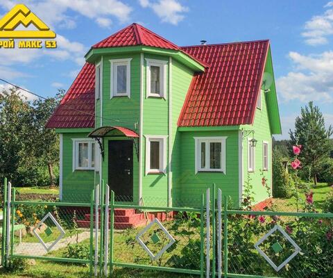 Каркасный дом с эркером под ключ